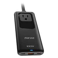 Cargador Rapido De 100 Watts Con Regleta Marca Forza Modelo PS-1100USBC Capacidad De 1250 Watts Con 2USB-C, 1USB-A Y 1 Nema, 110/220V