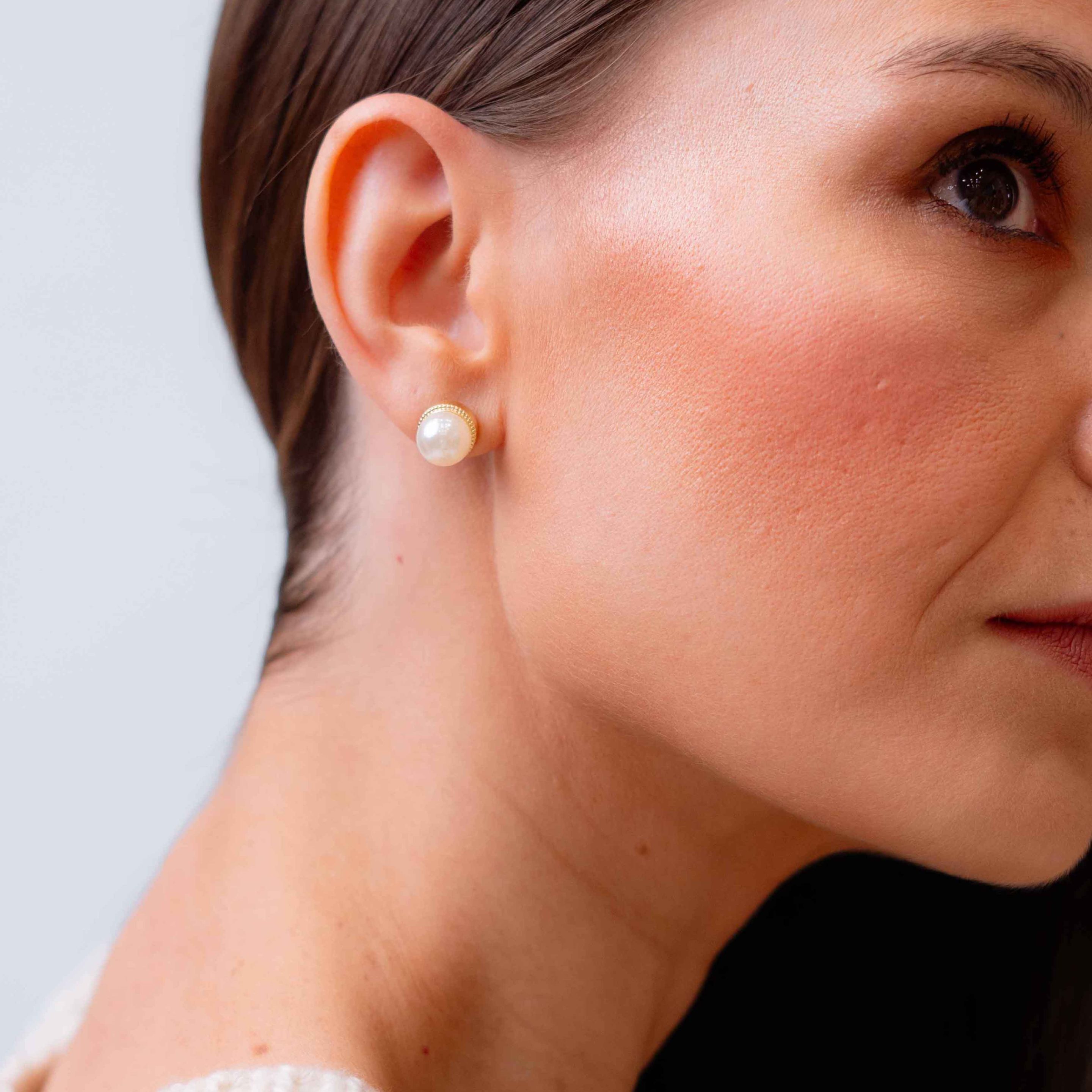 Aretes Con Perla
