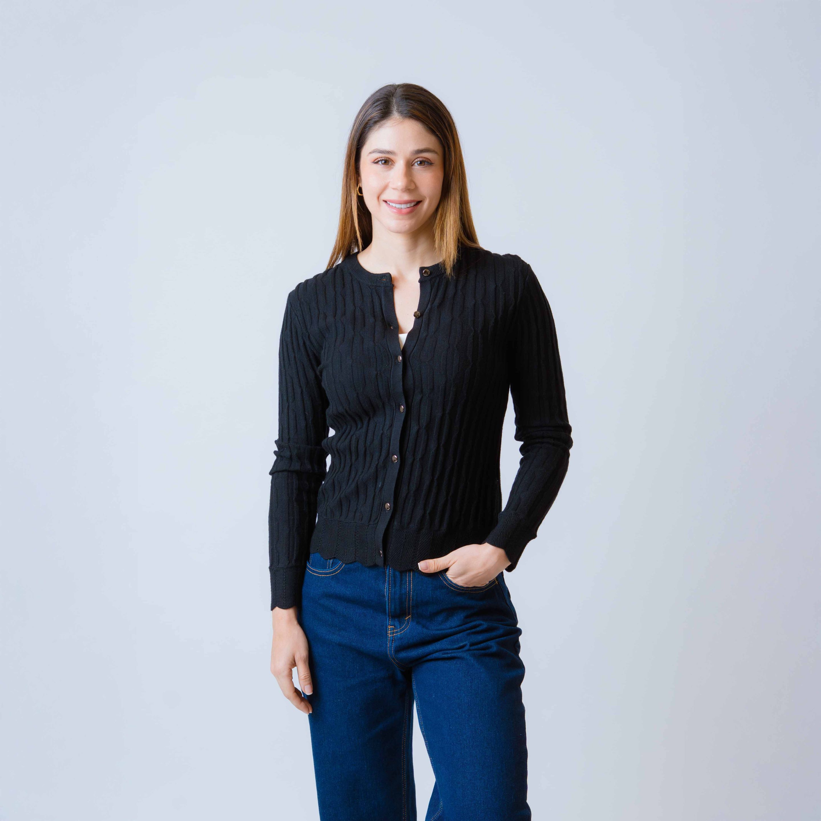 Cardigan Con Estructura