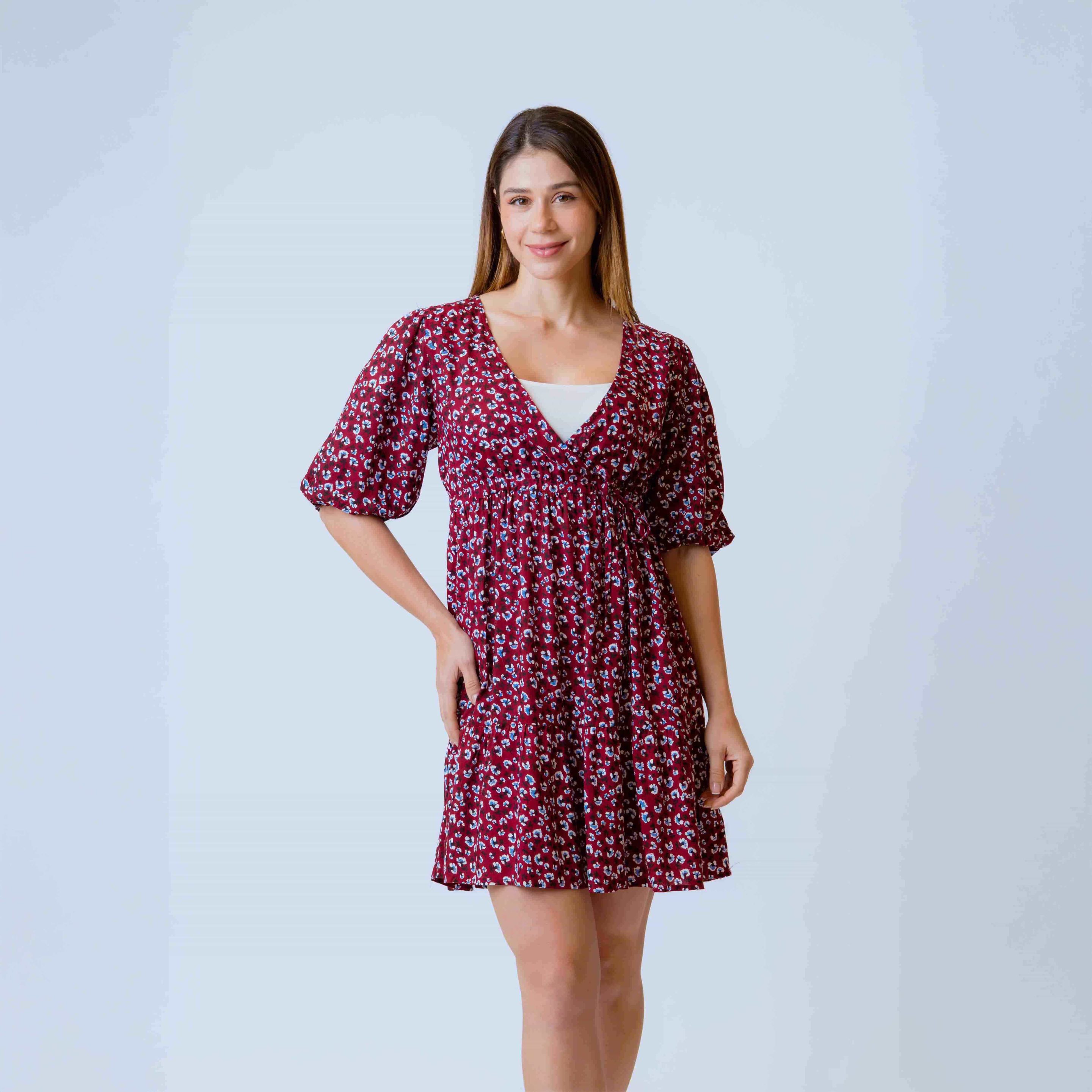 Vestido Midi M/C Estampado