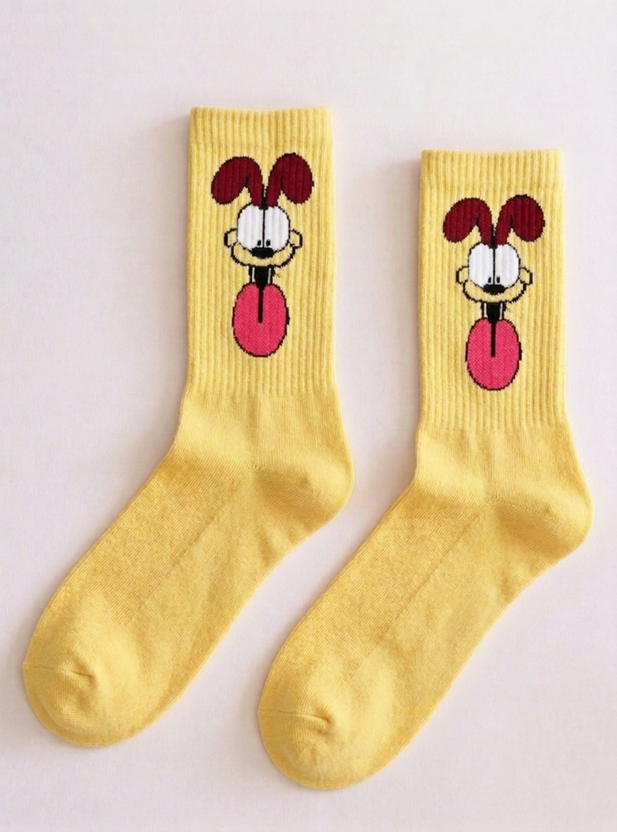 Paws & Pause Garfield Calcetines Tissue, Amarillo Claro