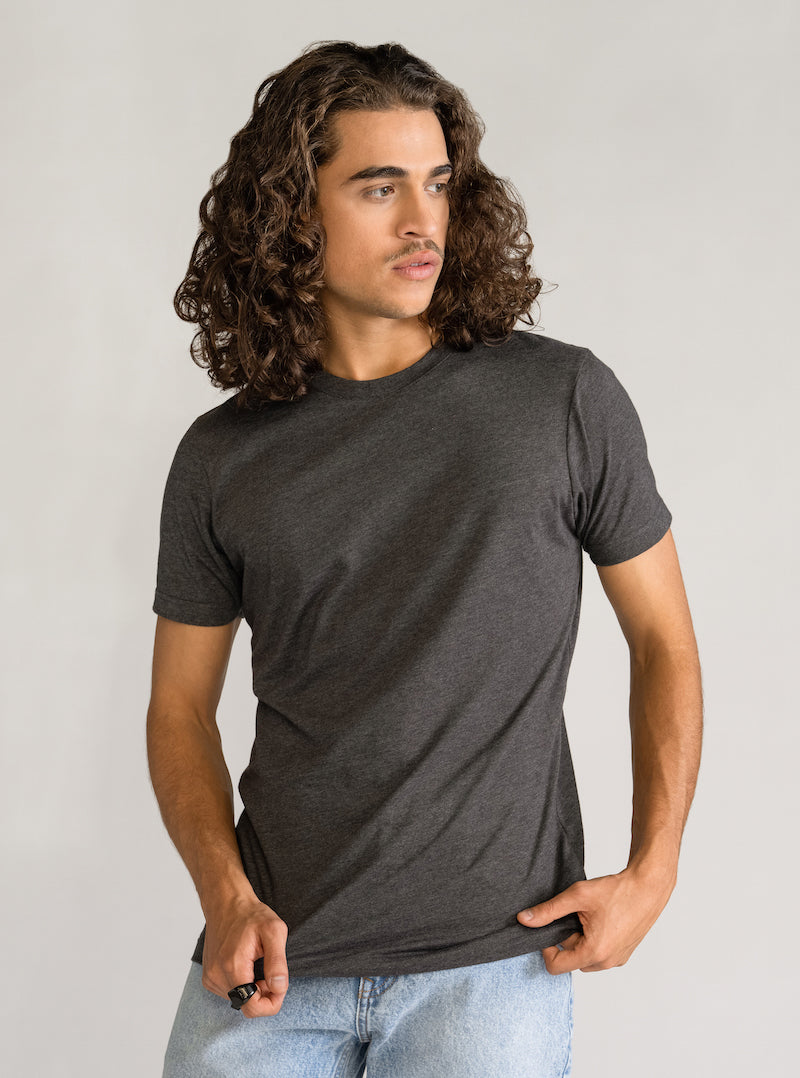 Back To Basics Regular T-Shirt, Gris Obscuro