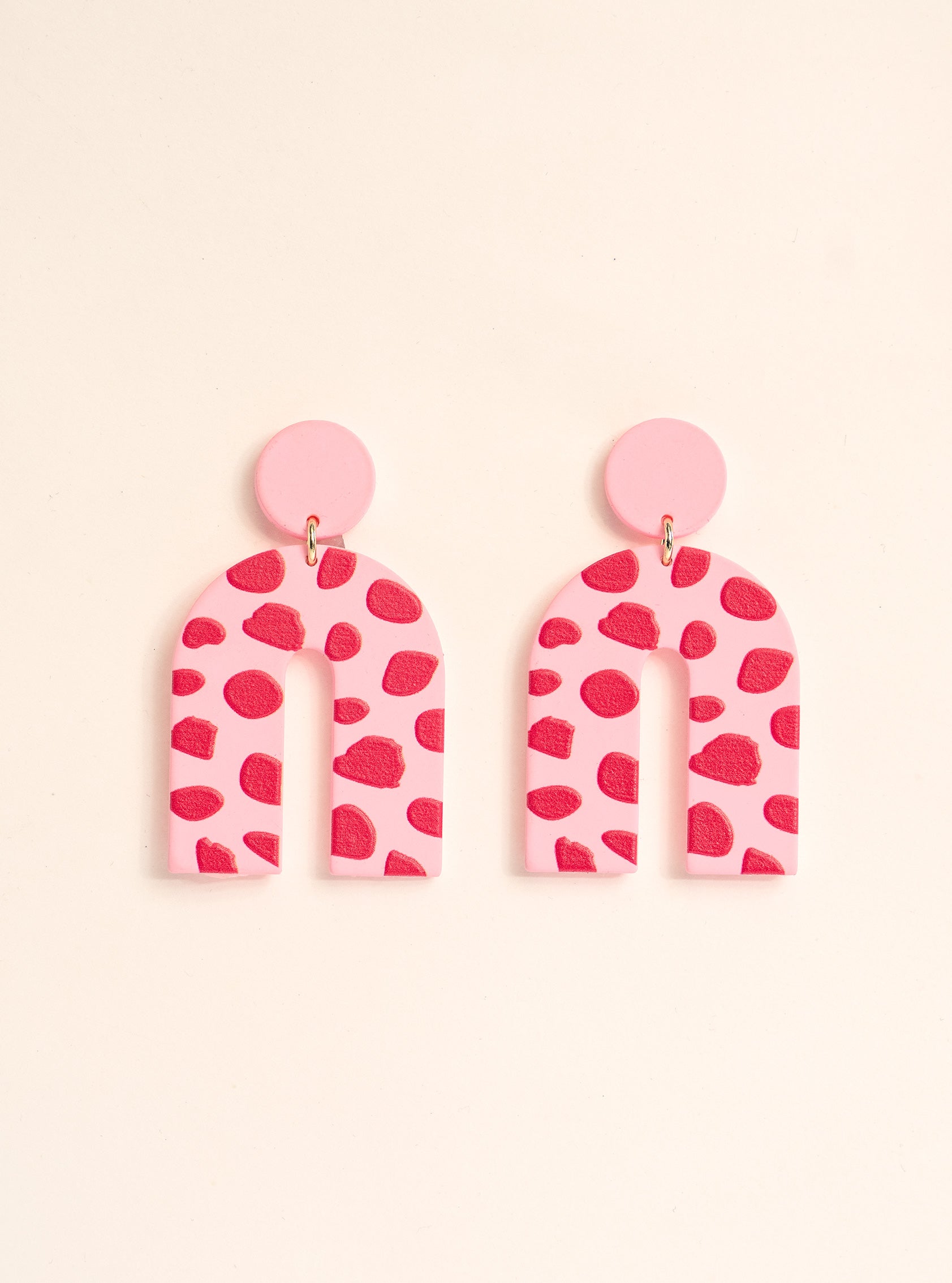 Arc de Triomphe Earrings, Rosado