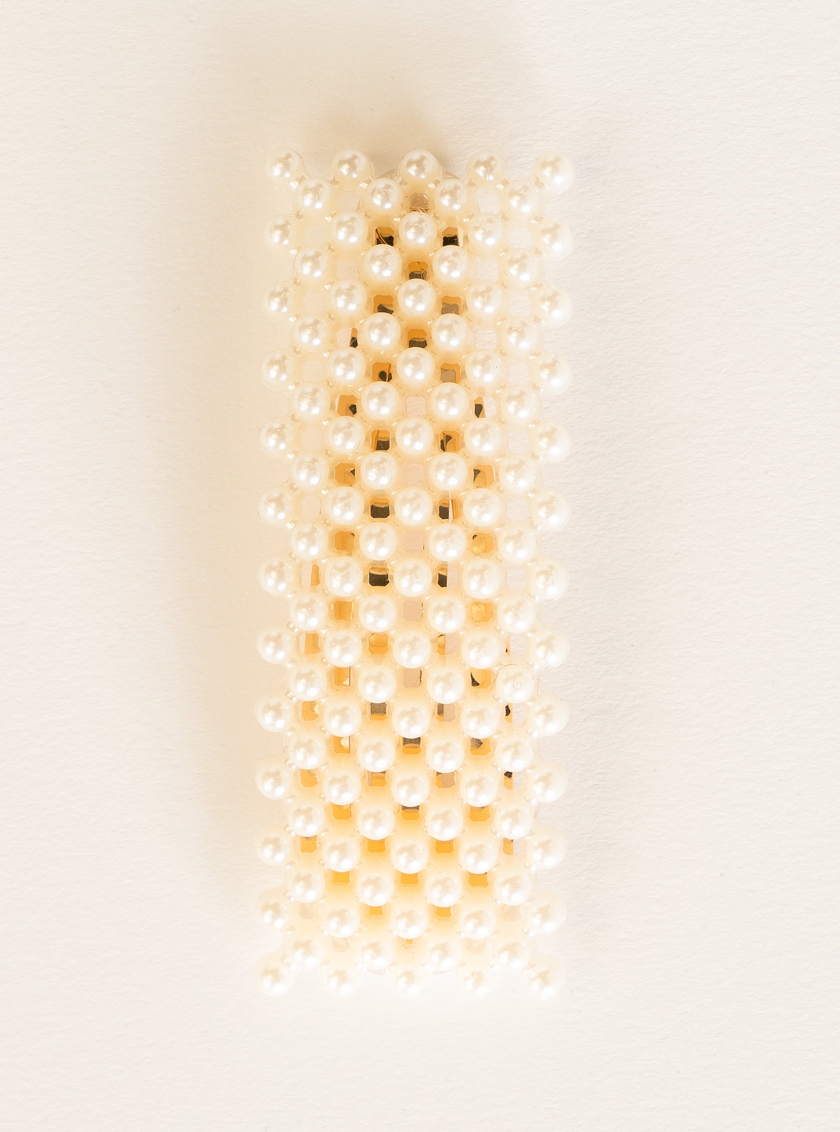 Pearl BB Hairclip, Blanco Hueso