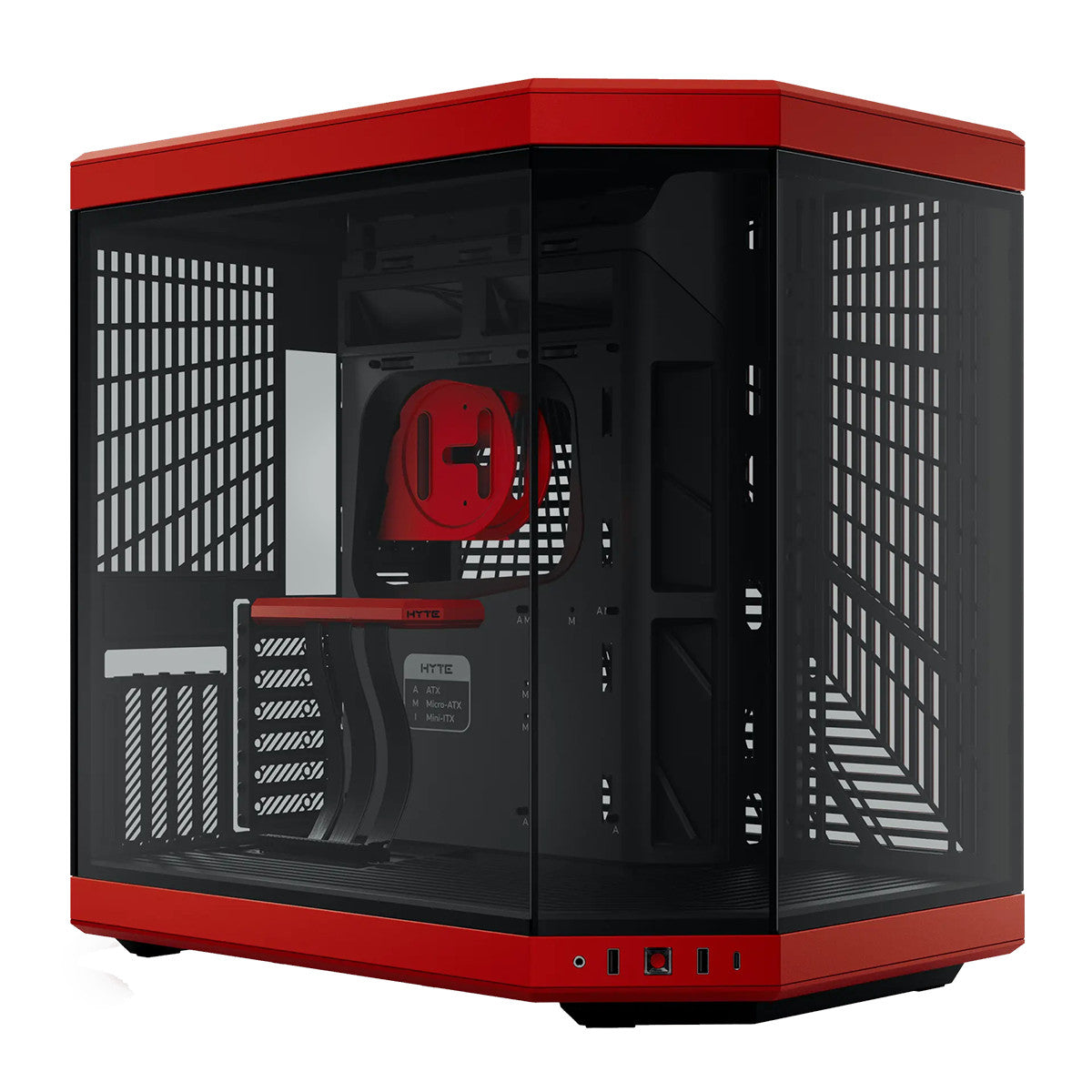 CASE GAMING Y70 BLACK RED