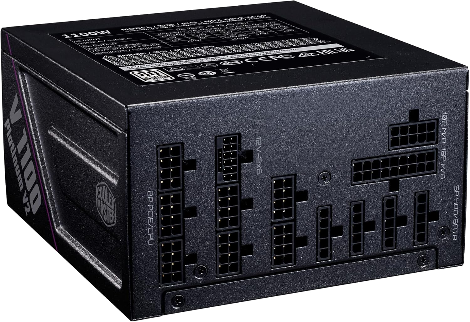 FUENTE DE PODER 1100 V PLATINUM V2 ATX 3.1 BLACK