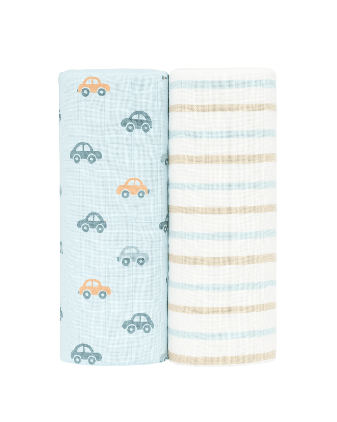 2PK de Frazadas Chick Pea de muslin multicolor para niño