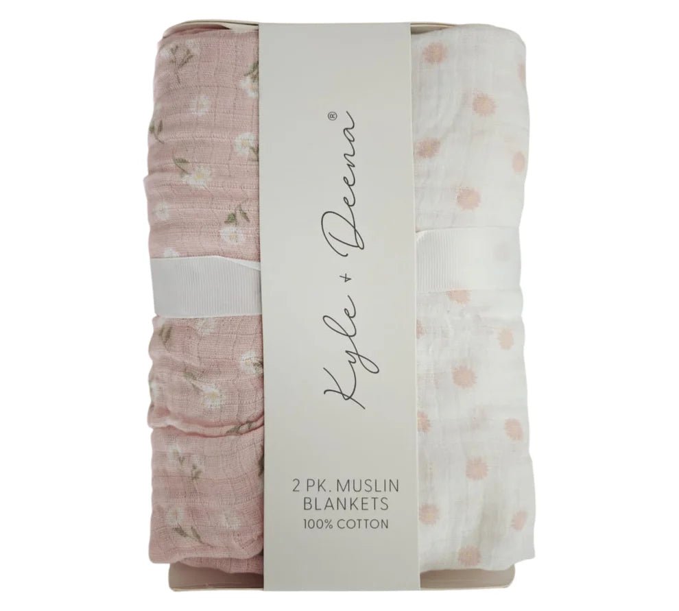 2PK de Frazadas Kyle & Deena de muslin multicolor para niña