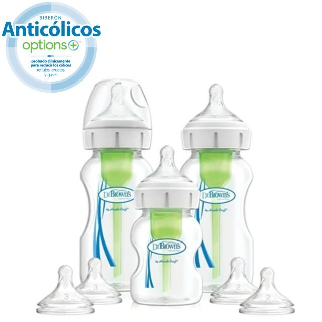 Dr. Browns - Kit de Recién Nacido Options + Cuello Ancho