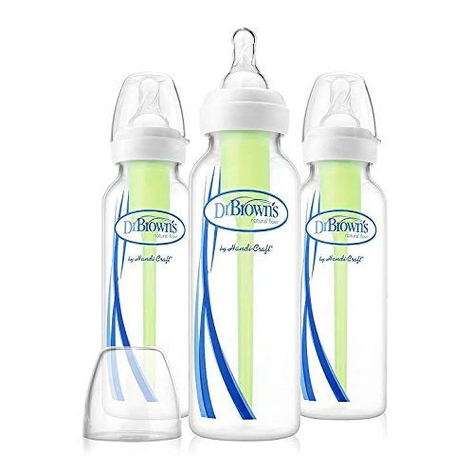 Pacha Options PLUS 8oz. Cuello Delgado, 3-pack con pepe de siclión incluí­do