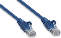 Cable UTP Intellinet 347495 Categoria 5 1Pie/0.3 Metros Color Azul