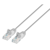 Cable U/UTP Slim Categoria 6 Marca INTELLINET Modelo 751605 Medida de 2 Metros Color Gris