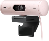 Webcam Marca Logitech Modelo Brio 500 Resolucion Full HD De 1080P Conexion USB-C Color Rosa