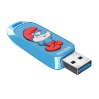 Memoria USB Flashdrive Marca SanDisk Edicion Smurfs Capacidad De 128GB