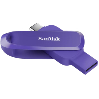 Memoria USB Flashdrive Marca SanDisk Modelo Phone Drive Capacidad De 256GB Conexion USB-C Y USB-A Color Morado