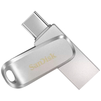 Memoria Usb Sandisk Ultra Dual Drive Luxe 512GB USB-C USB 3.1 Gen 1 Color Plateado Compatible Con IOS 10.0.2+, Android 11+, Macos V.10.9+, Windows 10+
