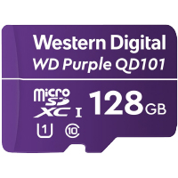 Micro SD Secure Digital 128Gb Western Digital QD101 Purple Para Vigilancia
