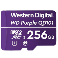 Micro SD Secure Digital 256Gb Western Digital QD101 Purple Para Vigilancia