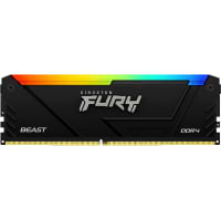 Memoria RAM DDR4 De 16GB Marca Kingston Fury Modelo Beast Con Frecuencia De 3600Mhz Latencia CL18 Tipo DIMM Color Negro Con RGB